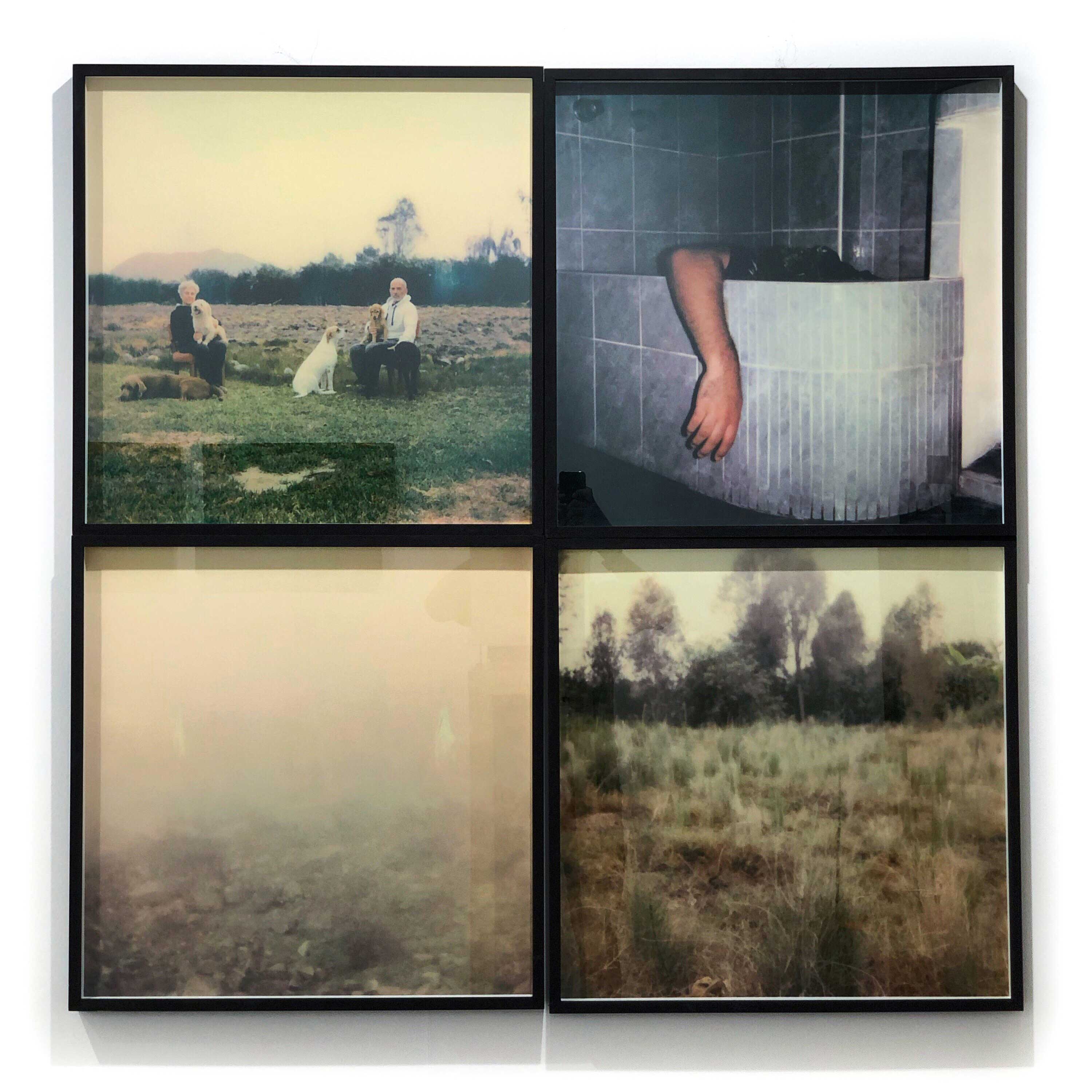 César Augusto Ramírez. You will never be alone, 2019. Four-panel display. Inkjet print. 120 × 120 cm